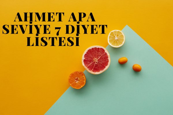 Ahmet Apa seviye 7 diyet listesi (Karaciğer temizliği)
