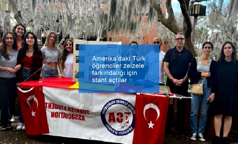 Amerika’daki Türk öğrenciler zelzele farkındalığı için stant açtılar