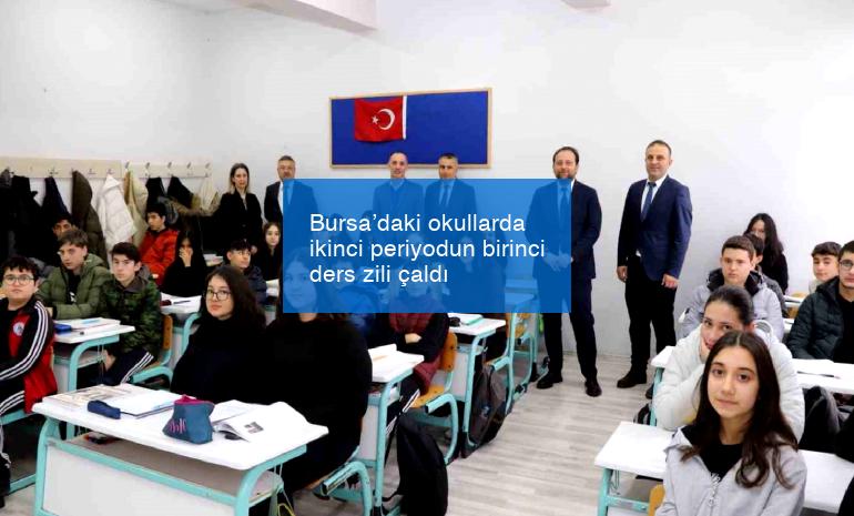 Bursa’daki okullarda ikinci periyodun birinci ders zili çaldı