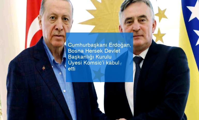 Cumhurbaşkanı Erdoğan, Bosna Hersek Devlet Başkanlığı Kurulu Üyesi Komsic’i kabul etti