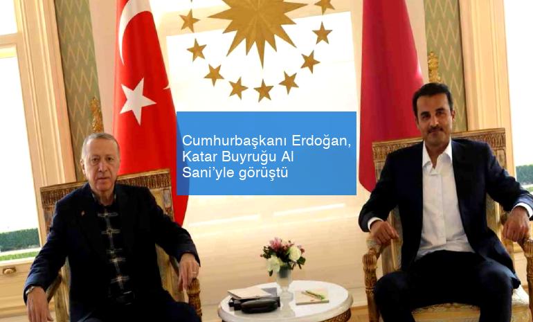 Cumhurbaşkanı Erdoğan, Katar Buyruğu Al Sani’yle görüştü