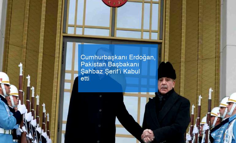 Cumhurbaşkanı Erdoğan, Pakistan Başbakanı Şahbaz Şerif’i Kabul etti