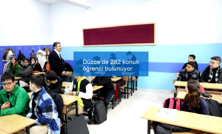 Düzce’de 282 konuk öğrenci bulunuyor
