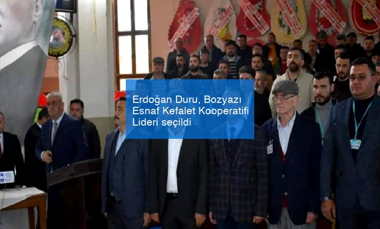 Erdoğan Duru, Bozyazı Esnaf Kefalet Kooperatifi Lideri seçildi