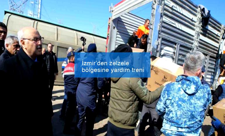 İzmir’den zelzele bölgesine yardım treni
