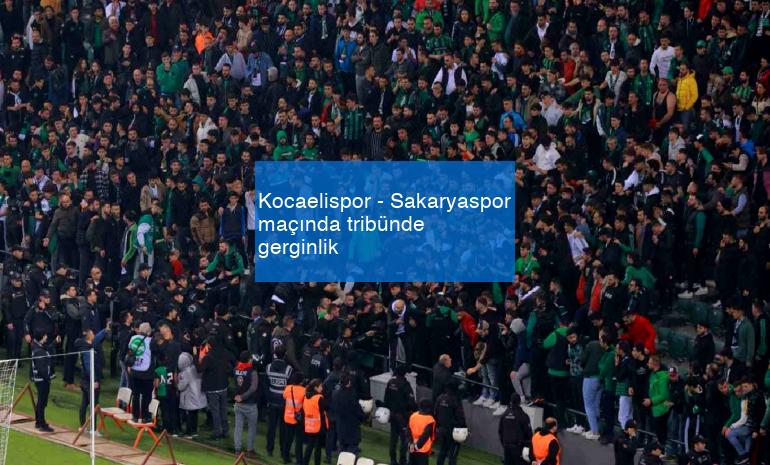 Kocaelispor – Sakaryaspor maçında tribünde gerginlik