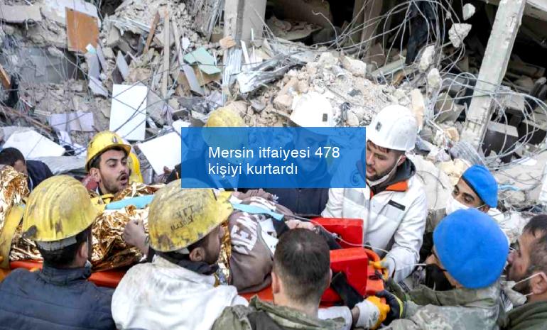 Mersin itfaiyesi 478 kişiyi kurtardı