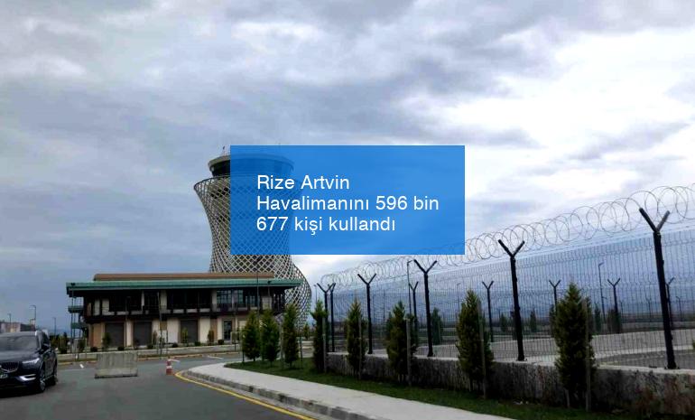 Rize Artvin Havalimanını 596 bin 677 kişi kullandı