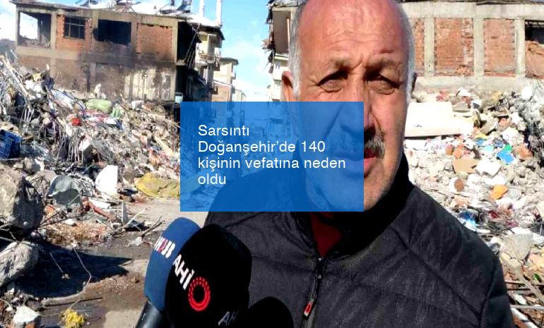 Sarsıntı Doğanşehir’de 140 kişinin vefatına neden oldu