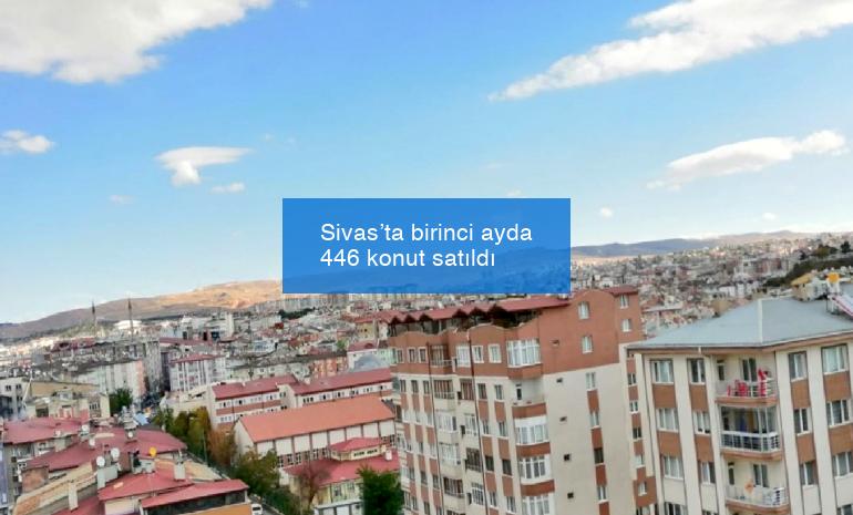 Sivas’ta birinci ayda 446 konut satıldı