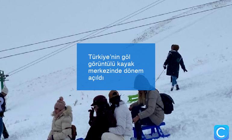 Türkiye’nin göl görüntülü kayak merkezinde dönem açıldı