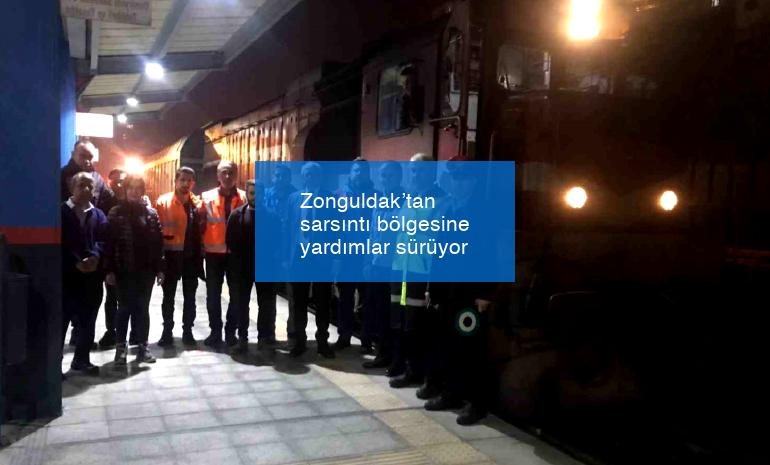 Zonguldak’tan sarsıntı bölgesine yardımlar sürüyor