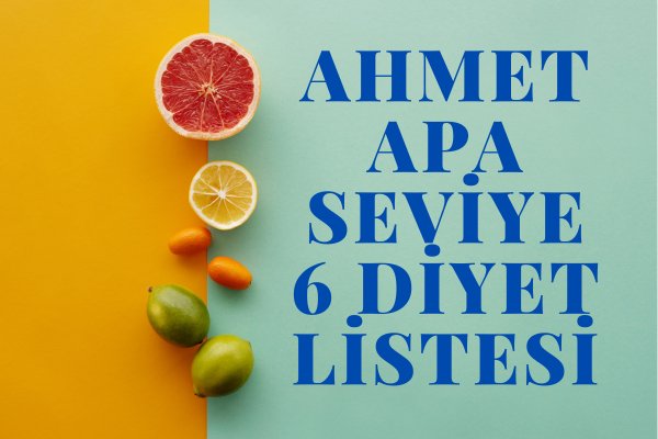Ahmet Apa seviye 6 diyet listesi